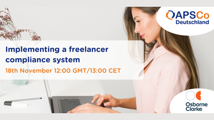 Implementing a freelancer compliance system